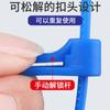 Bridas sueltas de fábrica de Wenzhou, venta al por mayor, en colores rojo, amarillo, azul y verde, con hebilla viva, 100 unidades/bolsa