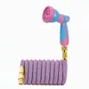 Aspersor de jardim transfronteiriço mangueira retrátil automática para regar flores, pistola de rega de jardim, pistola de água de alta pressão doméstica para lavagem de carro, mangueira de água