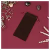 Bolsa de flanela com cordão para pentes, bolsa de armazenamento de flanela de alta qualidade para pentes e joias, bolsa de armazenamento diversa no atacado
