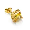 Pendientes Cuadrados de Zirconia y Acero de Titanio para Hombre de Moda Estilo Japonés y Coreano Nicho Gama Alta Retro Yuppi Pendientes Guapos para Hombre