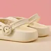 Pantuflas Cerradas para Mujer 2026 Verano Nuevo Estilo Zuecos Huecos Abotonados Cómodas para Exteriores Planas Perezosas Medias Pantuflas