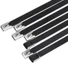 Abrazaderas de Acero Inoxidable 304 Pintadas en Negro con Spray, Abrazaderas Marinas, Abrazaderas de Alambre Metálico Antióxido para Apretar, Venta al por Mayor M4.8M8