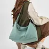 Bolsa Feminina Transfronteiriça de Cor Sólida Moda Novo Design Plissada com Cordão 2025 Bolsa Transversal de Viagem Bolsa Tote de Grande Capacidade