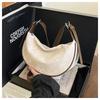Bolso Casual de Alta Gama para Mujer 2026 Estilo Nuevo Texturizado Color Sólido Bolso de Hombro Cruzado Versátil Diseño de Nicho Bolso de Media Luna