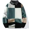 Venta caliente transfronteriza directo de fábrica invierno nuevo grueso falso dos piezas cuello de camisa suéter suéter suéter suéter de hombre