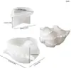 Frasco de Almacenamiento con Tapa con Forma de Caracola Estilo Ins Transfronterizo, Molde de Silicona para Taza de Velas de Yeso Aromaterapia con Forma de Caracola