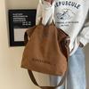 Bolsa de Lona Bolsa Tote Feminina Grande Capacidade Bolsa Transversal Outono e Inverno 2026 Nova Versátil Bolsa de Ombro de Mão Bolsa para o Trabalho