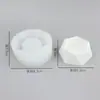 Variedad de 7 Tipos de Moldes para Suculentas, Decoraciones de Yeso con Pegamento de Cristal, Herramientas de Lijado, Moldes de Silicona para Velas de Aromaterapia DIY