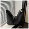 Bolsa de Nylon Impermeable Estilo Nuevo 2025 Casual Fresco Simple Gran Capacidad Clase Hombro Único Cruzado Bolso Dumpling para Mujer