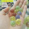 Canicas de Vidrio Guran Transparentes Monocromáticas de Color Mixto Punto de Sésamo 16mm25mm Porcelana Blanca Porcelana Negra Canicas de Vidrio de Sésamo