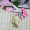 Nuevo Oro Puro 999 Oro Fortuna Mi Pequeño Pony Cadena de Llaves de la Fortuna Dibujos Animados Cadena para Teléfono Móvil Colgante para Bolso