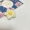 Flores Feitas à Mão DIY Flores Bufantes 4cm Crochê com Fio Feito à Mão Flores de Fio Fofas Acessórios para Roupas Bolsas Suéteres