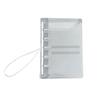 Ppa6a7 Transparente M5 Folhas soltas Manual Livro Ins Diário portátil do aluno Caderno Sub-shell Bolsa de armazenamento Conjunto de cartões