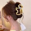 Pinza de Garra con Strass Hueca en Forma de Perro para Mujer, Nuevo Pinza para el Cabello de Alta Gama 2025 para Recogidos en la Parte Trasera de la Cabeza, Accesorio para el Cabello Tipo Pinza de Tiburón