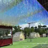 Cortina Estrellada de Techo con Efecto de Viento de Moda para Centros Comerciales, Plazas, Calles Peatonales, Pasillos, Cortina de Lluvia con Acabado de Galaxia Láser para Exteriores