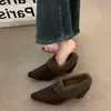 Zapatos de algodón estilo Birkenstock que aumentan la altura 2026 Invierno Mocasines de tacón alto Mocasines de felpa