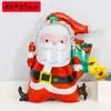 Balão de Filme de Alumínio Papai Noel Tema de Natal Evento de Loja em Shopping Center Fundo de Parede para Fotos Layout de Atmosfera Decoração