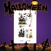 Pegatinas de tatuaje de Halloween fiesta niños dibujos animados divertido lindo calabaza bruja castillo fantasma telaraña impermeable duradero