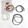 Cinturón de Cuerda de Cuero de Cintura Ceñida para Mujer Sentido de Alta Gama Exquisito Cinturón Pequeño Lazo Moda Versátil Cuerda Decorativa para Cintura Anudada