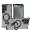 Funda protectora con soporte resistente a caídas para Samsung S25, funda con anillo de rejilla para Samsung S25ULTRA