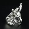 Anel Animal Retro Punk Personalizado Tendência Europeia e Americana Indústria Pesada Galvanizado Anel Masculino e Feminino Série Diablo Venda Quente Transfronteiriça