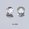 Manicura Diamante Blanco Cristalino, Diamante de Fondo Puntiagudo Azúcar de Roca de Cristal K9 Brillante, Diamante Redondo para Manicura DIY Huevo de Paloma