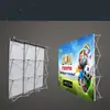 Soporte de exhibición portátil, tablero de registro portátil, expositor de aleación de aluminio, pared de malla de aleación, pancarta de malla plegable para publicidad