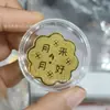 Adesivo de Telefone de Ouro Puro 999 para Riqueza Instantânea, com Adesivo Traseiro, Adesivo de Ouro 2mg, Presente Promocional para Lojas de Ouro em Transmissão ao Vivo