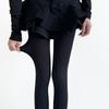 Medias grises para mujer, calcetines adelgazantes con rayas verticales, de seda elástica y antigancho, para primavera y otoño, color liso, japonesas, color blanco leche.