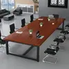Mesa de conferencias, mesa larga, mesa rectangular de entrenamiento simple moderna, banco de trabajo, mesa grande de oficina, mesa de negociación