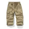 Pantalones Cargo Lavados de Nuevo Estilo de Verano para Hombre, Bolsillos Múltiples, Delgados y Modernos, Versátiles para Deporte y Uso Casual, Disponibles en Largo 9/7
