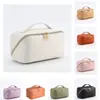Bolsa de almohada transfronteriza con patrón tejido, bolsa de cosméticos de cuero, multi-capa, bolsa de aseo, bolso de mano portátil para viaje, bolsa de almacenamiento