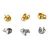 Hebilla de acero inoxidable para bolso dorado, cadena de cuentas de acero de titanio, collar de perlas, hebilla de cuentas para bolso con punta cerrada lateral binaural, accesorios de joyería para hacer tú mismo