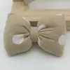 Otoño e Invierno Estilo Coreano Tela Lunares Algodón PP Almohada Accesorios de Lazo Lazos Zapatos y Calcetines para Niños Bolsas Accesorios de Ropa Accesorios
