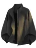 Chaqueta de aviador cool estilo callejero americano con cuello alto para hombre, nuevo modelo otoño 2026, chaqueta casual simple, holgada y versátil