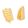 Bottons de metal esmaltado feitos sob medida, broches fofos de desenho animado com tema de comida, bottons comemorativos e pequenos presentes