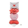 Nuevo Globo de Papel de Aluminio con Forma de Corazón de Oso de Pie Transfronterizo de Amazon para Boda, Día de San Valentín, Confesión, Decoración y Fiesta