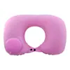 Almohada Inflable, Almohada de Viaje, Cojín Portátil de Soporte Lumbar Perezoso, Almohada para Asiento de Coche de Oficina al Aire Libre, Almohada para Dormir, Almohada para Siesta