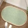 Nueva Alfombrilla de Baño Estilo Dibujos Animados Imitación Lana Trenzada Absorbente Antideslizante Puerta de Baño Alfombrilla Universal Dropshipping