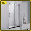 Mampara de Ducha de Hotel Puerta de Cristal Integrada Curva en Forma de Abanico Separación Seca y Húmeda de Baño Puerta Corredera de Ducha Personalización