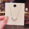 Collar de Perlas de Lujo Ligero de Nicho de Gama Alta para Mujer Ins Moda Trendy Versátil Temperamento Cadena para Clavícula de Acero de Titanio Gargantilla de Red