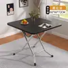Mesa dobrável para uso doméstico, mesa de jantar para apartamento pequeno, dormitório, portátil para uso externo, adequada para montar barracas, mesa quadrada ou redonda, rápida de guardar