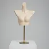 Adereços de Modelo de Roupa Íntima Manequim Suporte de Vitrine Manequim de Corpo Inteiro para Roupa de Banho Sutiã Push-Up Manequim de Meio Corpo Suporte de Manequim de Meio Corpo