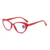 Elegantes gafas de lectura de ojo de gato en dos tonos para mujer, elegantes y juveniles, versátiles, aspecto natural, alta definición, gafas de lectura con bloqueo de luz azul