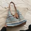 Bolso Grande Tejido a Mano para Mujer 2026 Nueva Moda Bolso Tote para Viajes Diarios para Mujer Bolso de Playa Ins para Vacaciones para Mujer
