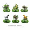 Novo Conjunto de Louças de Mesa de Festa com Dinossauros para Decoração de Cena de Festa de Aniversário com Copos de Papel, Guardanapos, Pratos de Papel e Banners para Decoração de Atmosfera