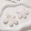 Parches de acrílico para accesorios de flor de cinco pétalos transparentes de gelatina de macarrón fresco, tachuelas para pendientes DIY, pendientes, accesorios para llaveros