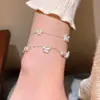 Pulsera de Perlas Mariposa Azul Menta para Mujer Moda de Alta Gama Dulce Exquisita Accesorios para la Mano Pequeños Frescos y Versátiles Accesorios Venta al por Mayor