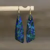 Pendientes colgantes artísticos retro color piedra emperador natural elegantes elegantes elegantes elegantes pendientes para mujer pendientes pendientes
