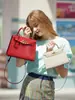 Bolso Kelly Piel Genuina Bolso Cruzado para el Trabajo Versátil para Mujer Nuevo Estilo para Oficinista Bolsos de Mano de Gama Alta para Mujer